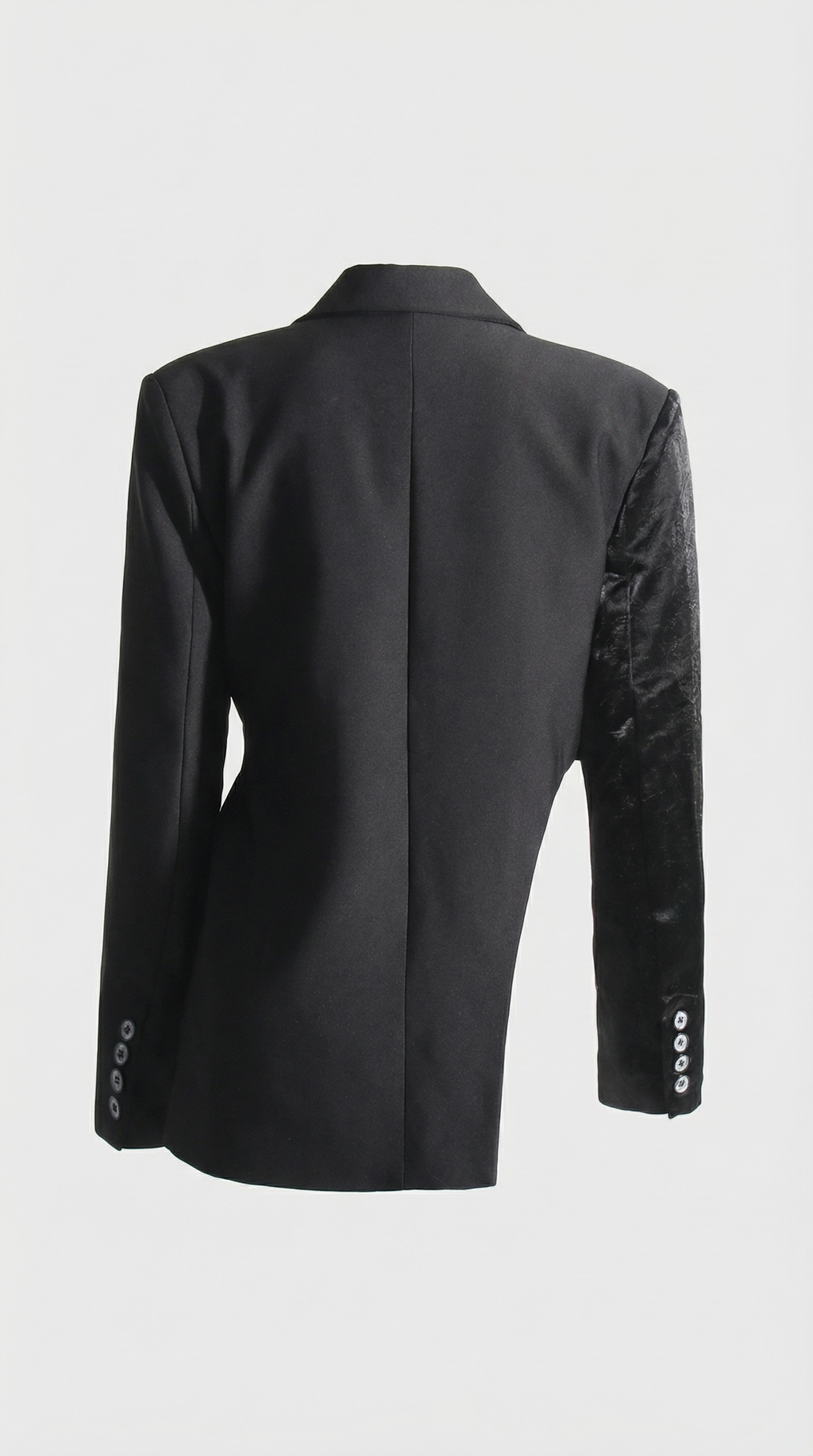 Velin - Long Sleeve Irregular Blazer with Belt