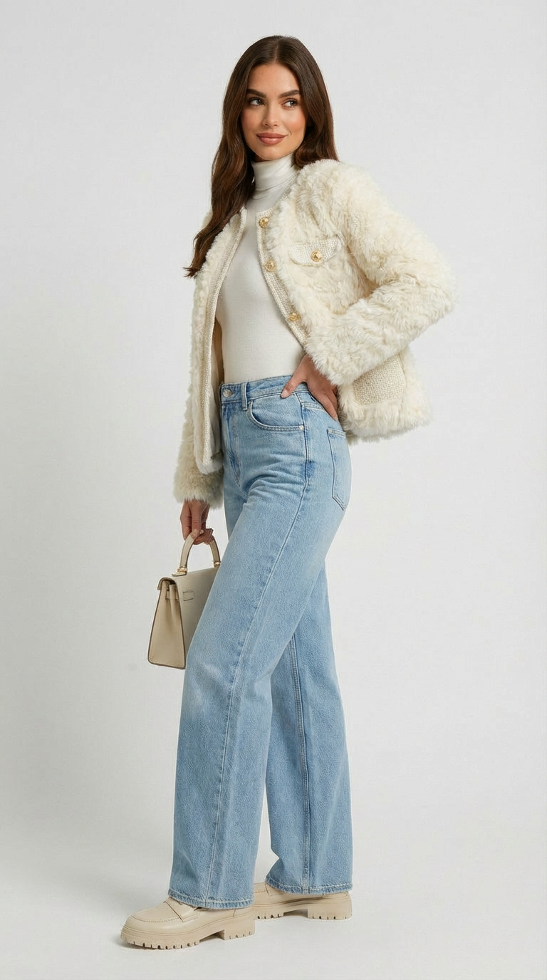 Nordis - Thickened Vegan Fur Jacket