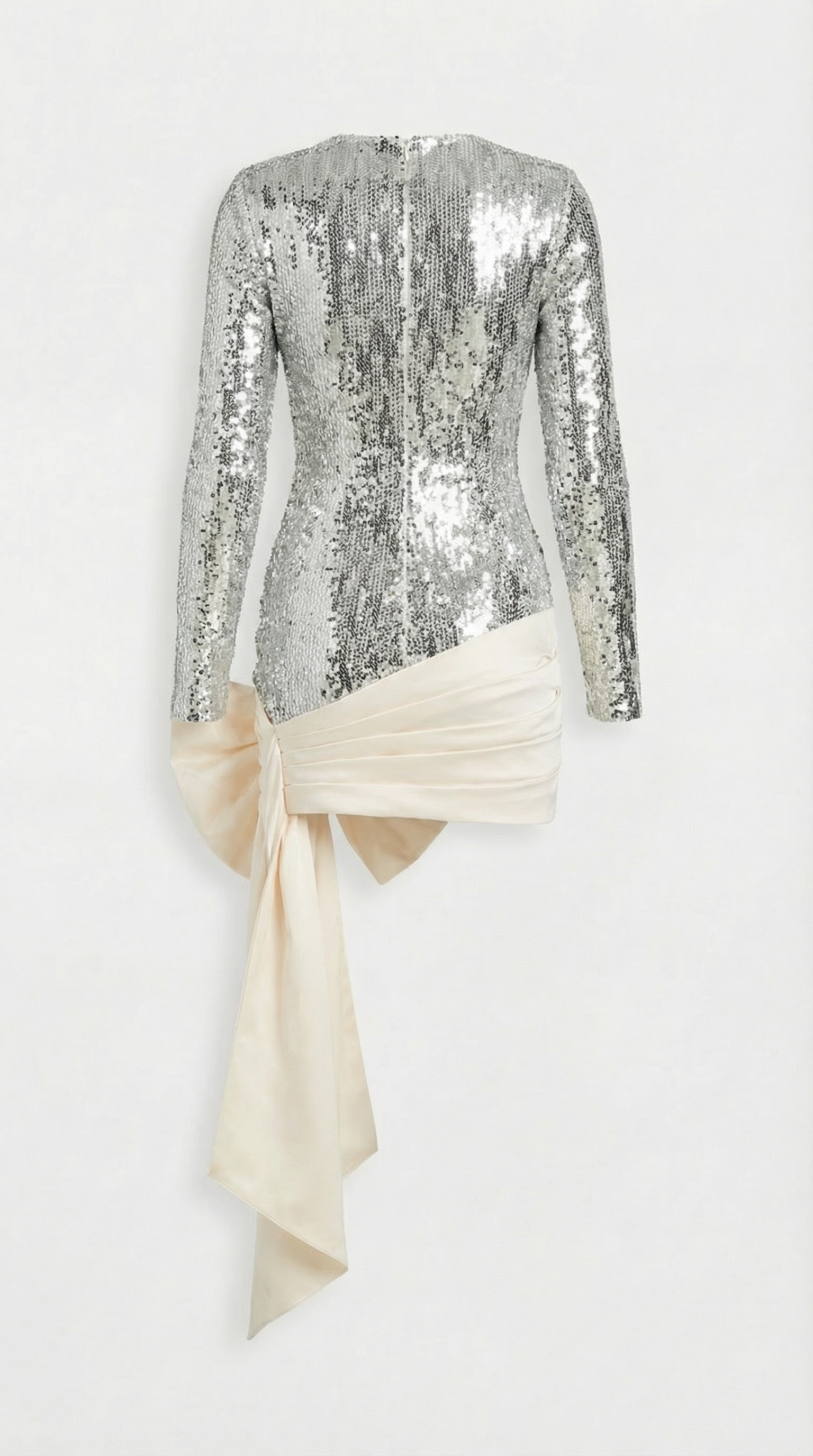 Lanne - Glossy Dress with Oversized Bow