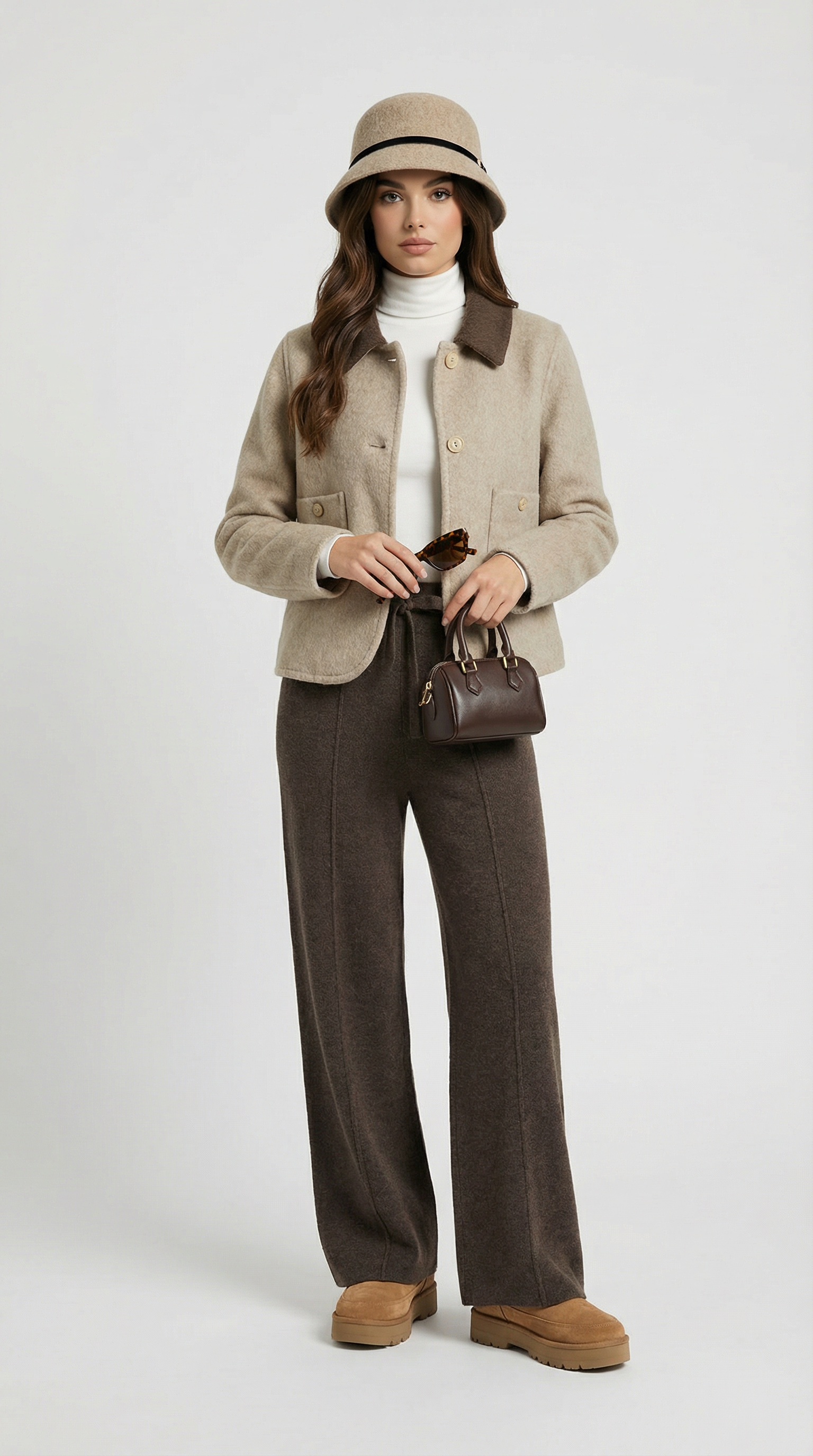 Iska - Short and Loose Woolen Coat