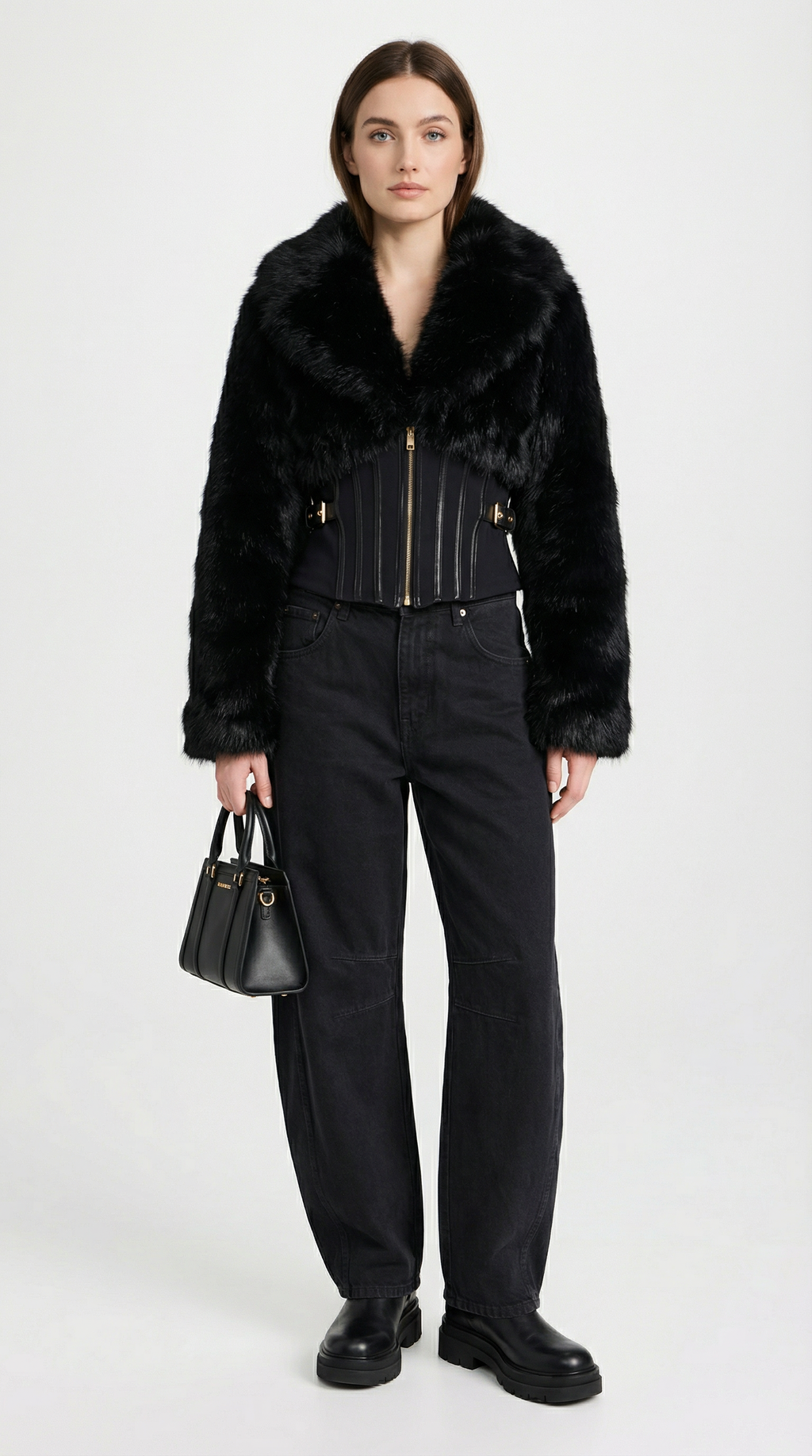 Flores - Fusion Long Sleeve Fur Jacket