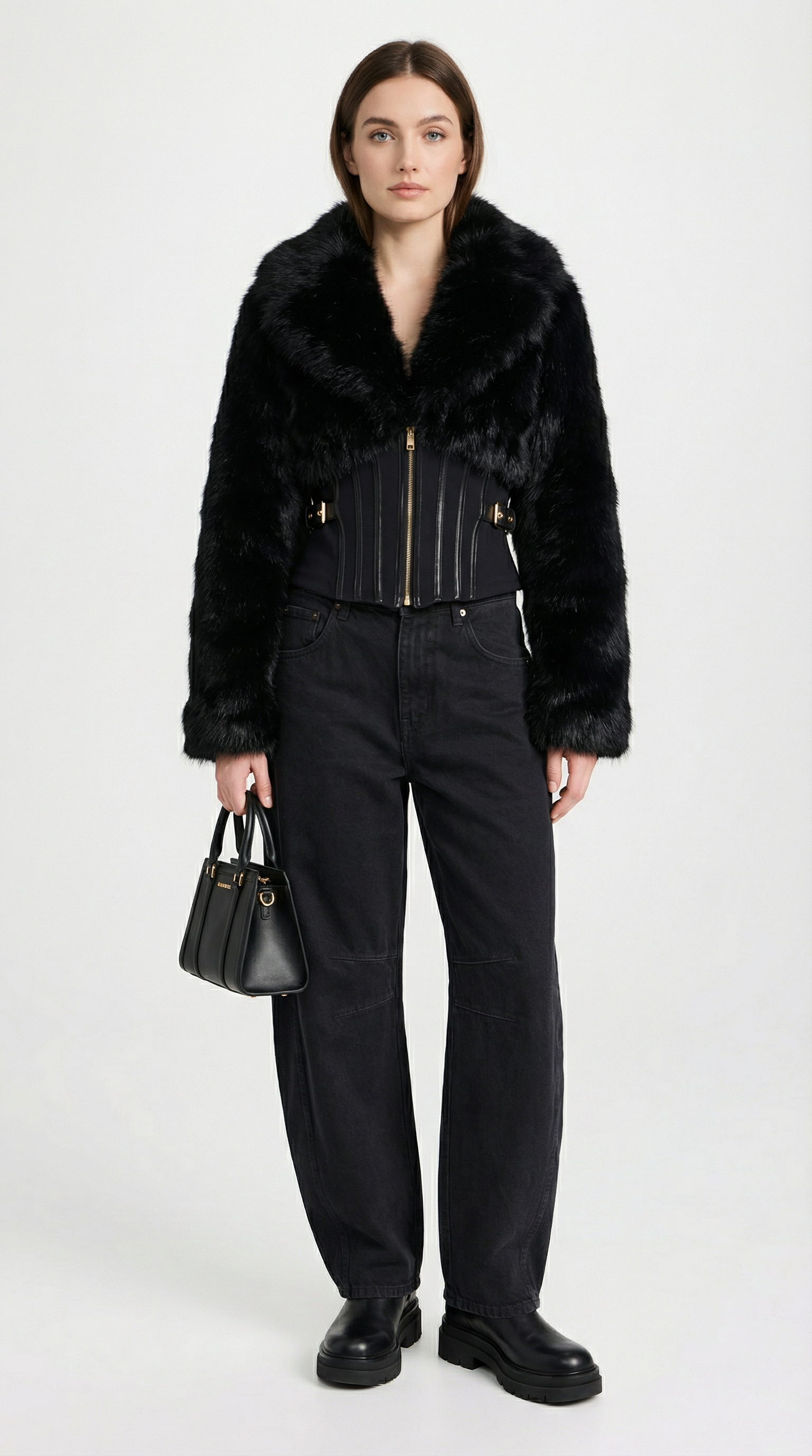 Flores - Fusion Long Sleeve Fur Jacket