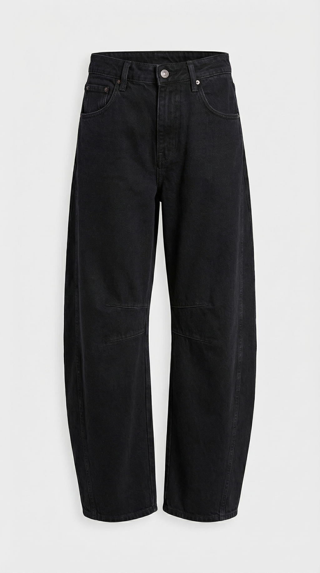 Storma - High Stretch Mid-Rise Barrel Jeans Black