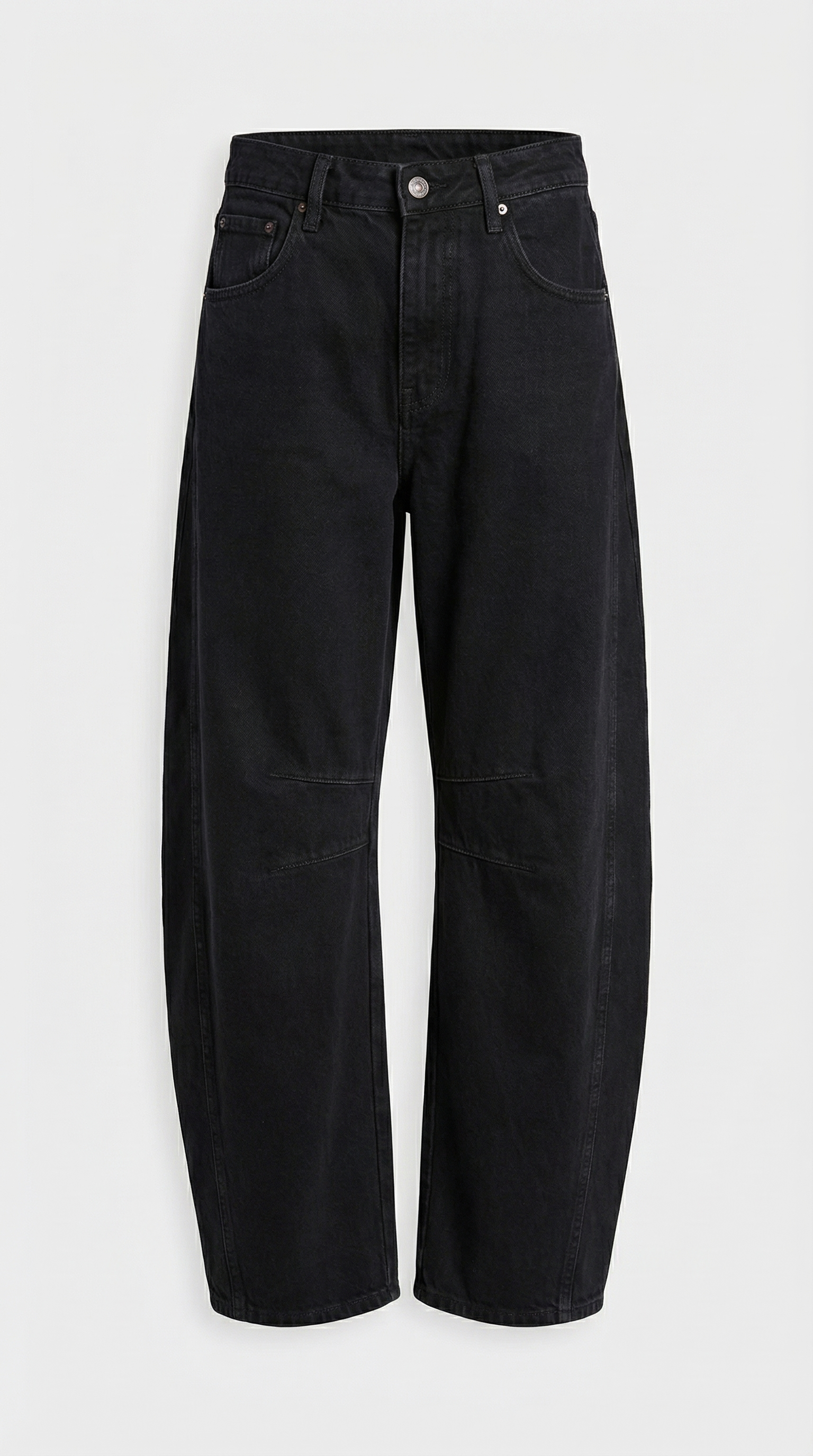 Storma - High Stretch Mid-Rise Barrel Jeans Black