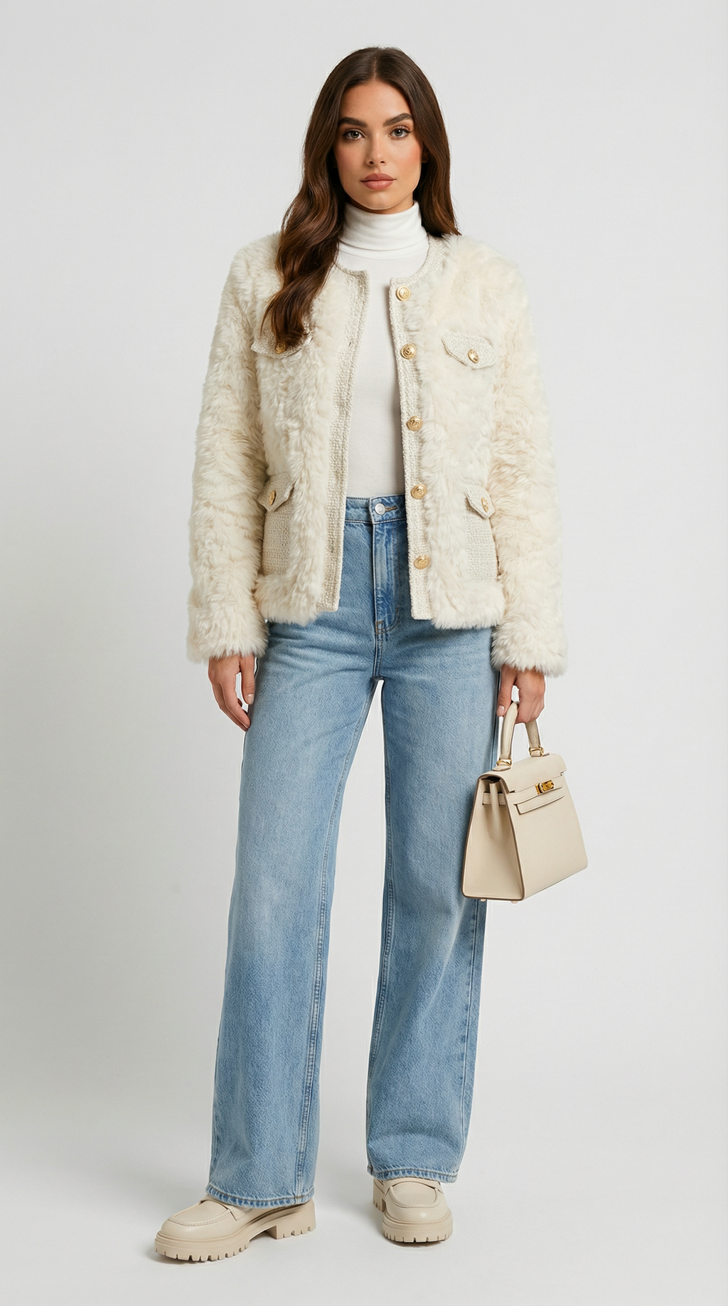 Nordis - Thickened Vegan Fur Jacket