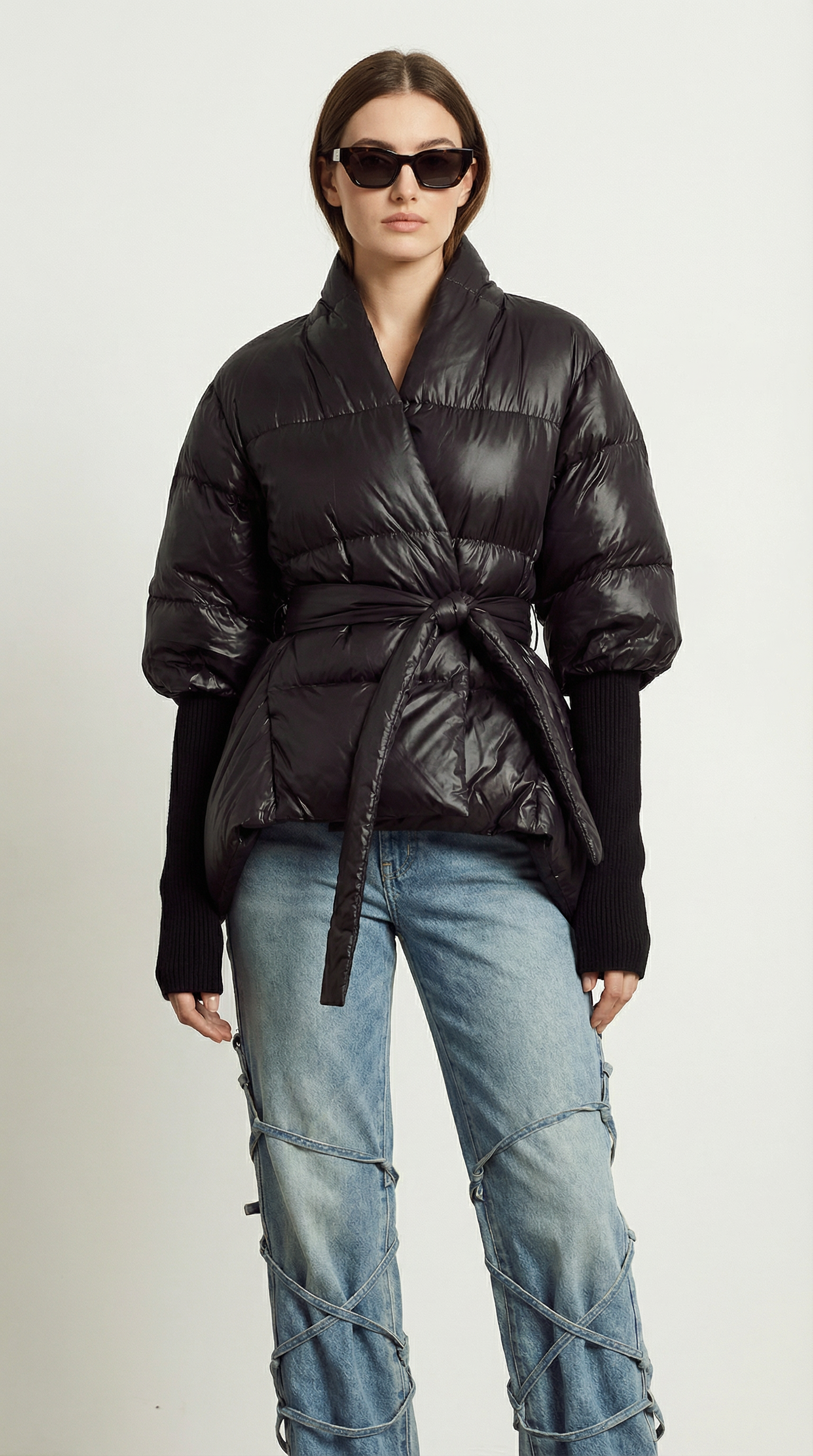 Gloria - Sculpted Down Wrap Jacket
