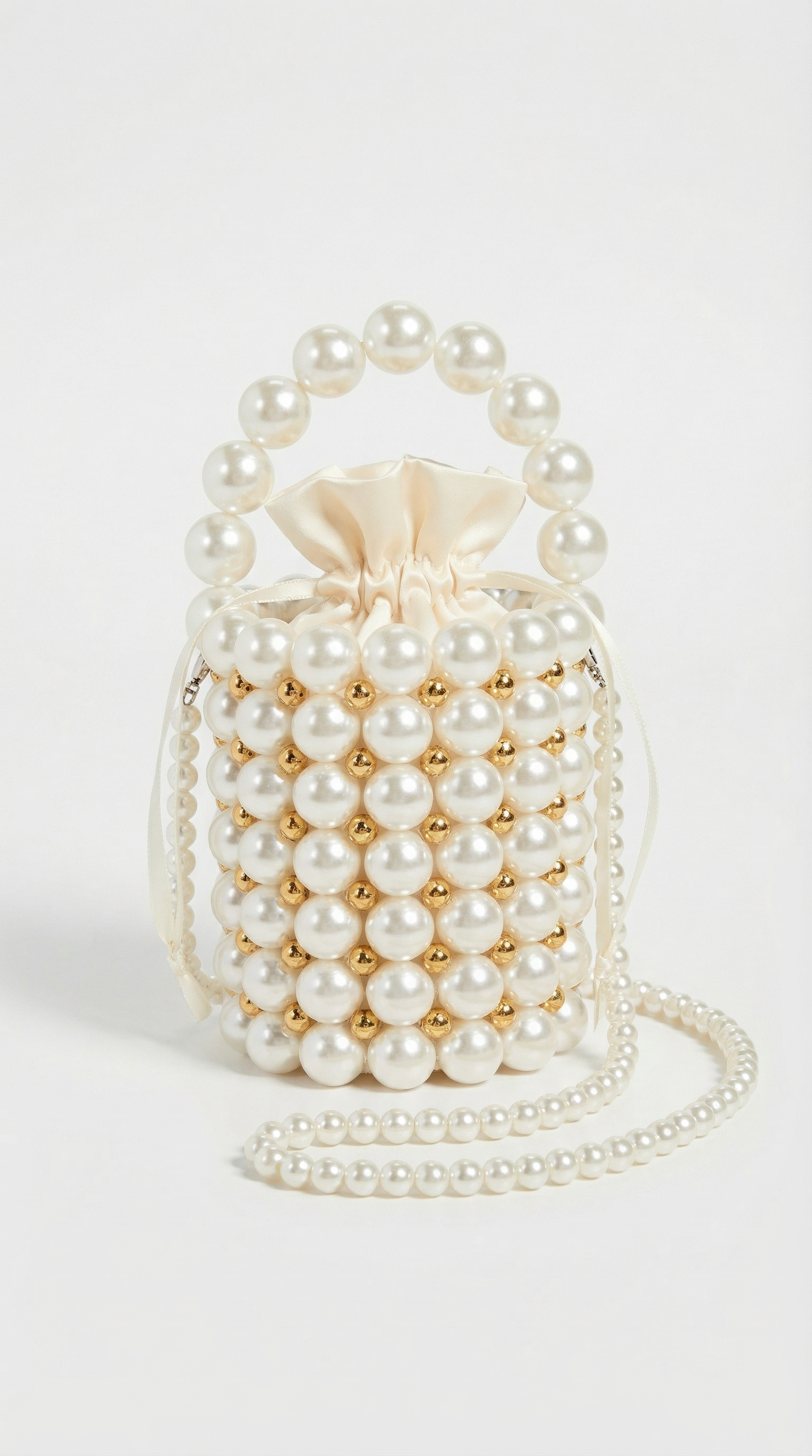 Ora - Handmade Pearl Shoulder Tote Bag