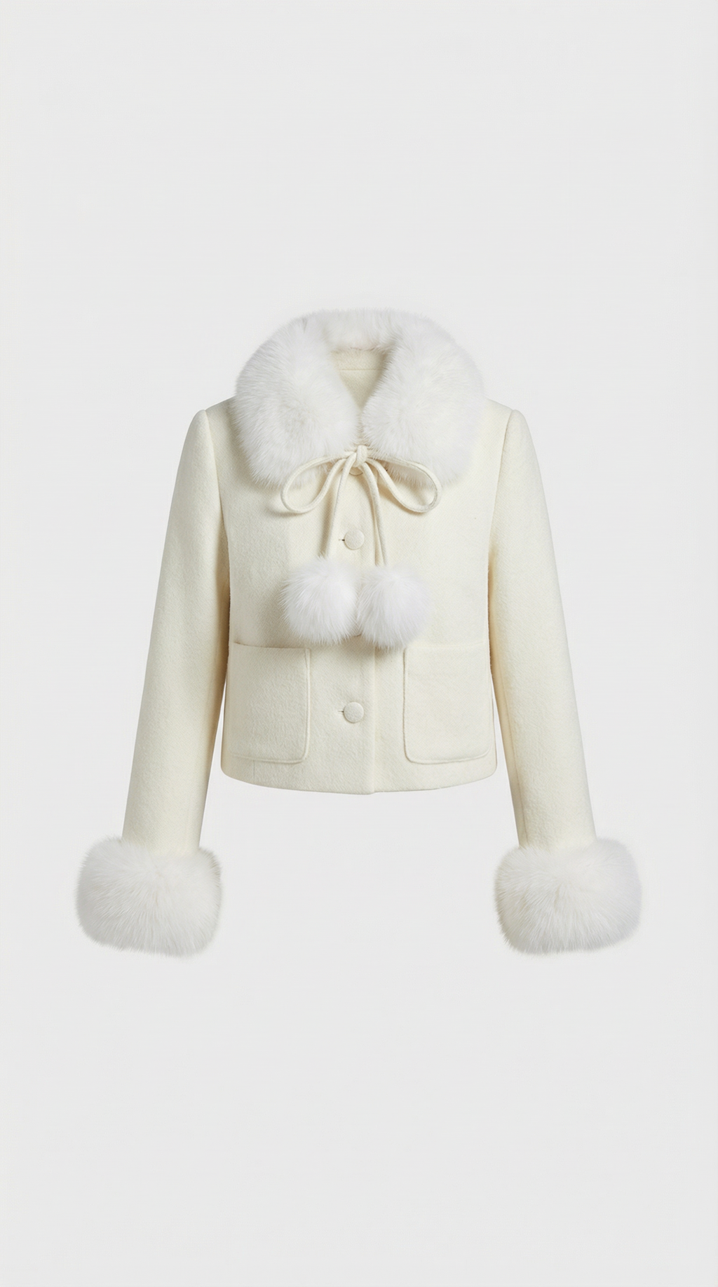 Hivera - Wool Blend Elegant Two-Piece Set