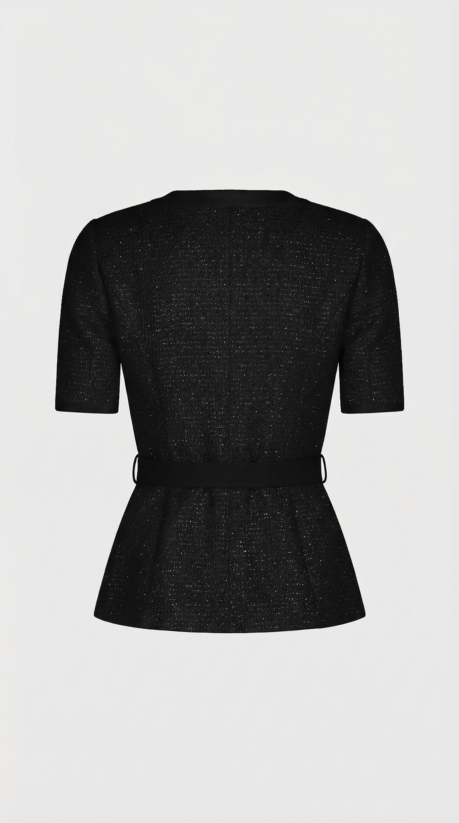 Caldera - Slimming Knitted Top with Bow Accents and Skirt Set