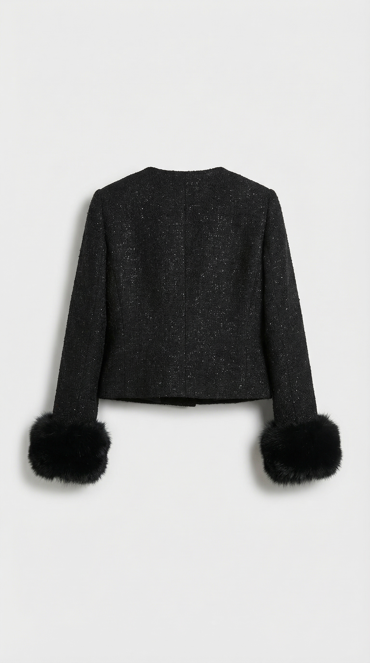 Moraine - Black Stylish Jacket and Half Skirt Set