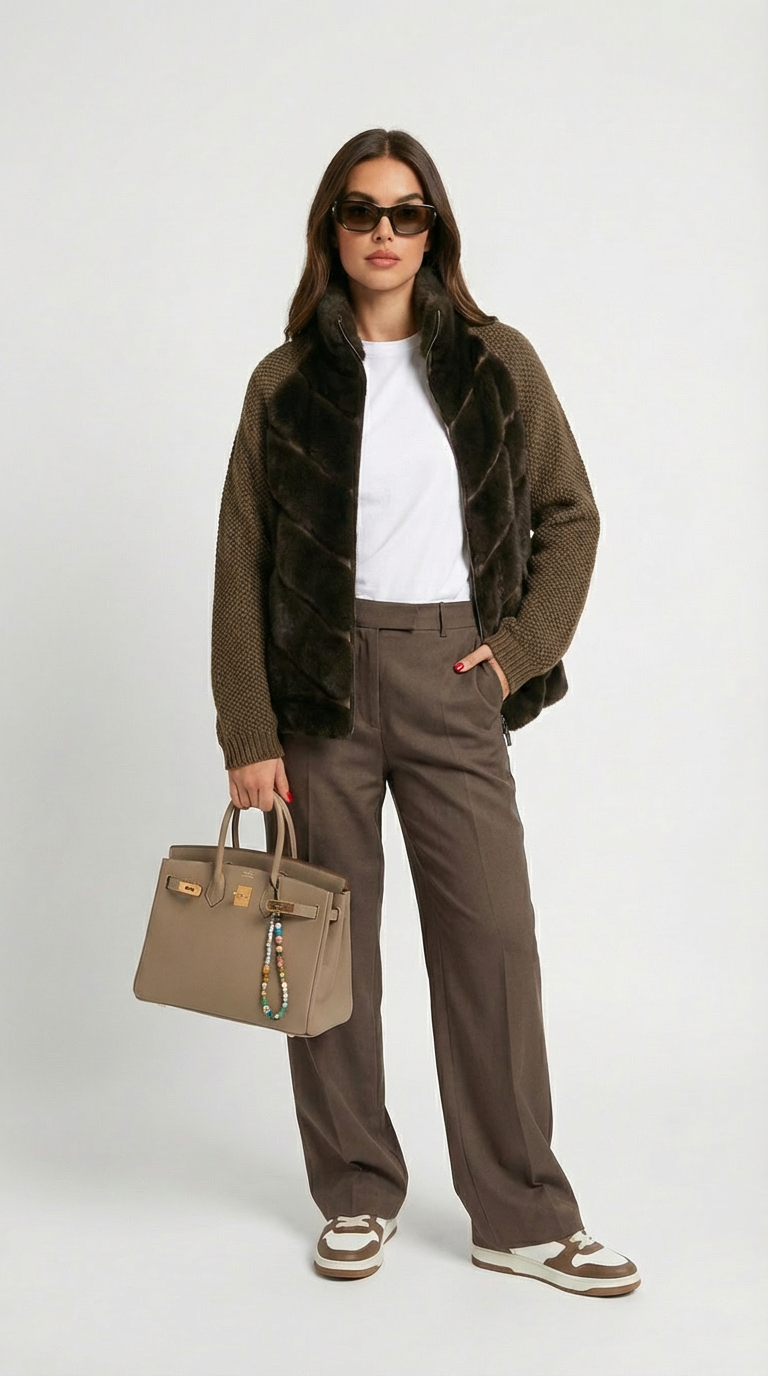 Brumal - Vegan Fur Patchwork Jacket