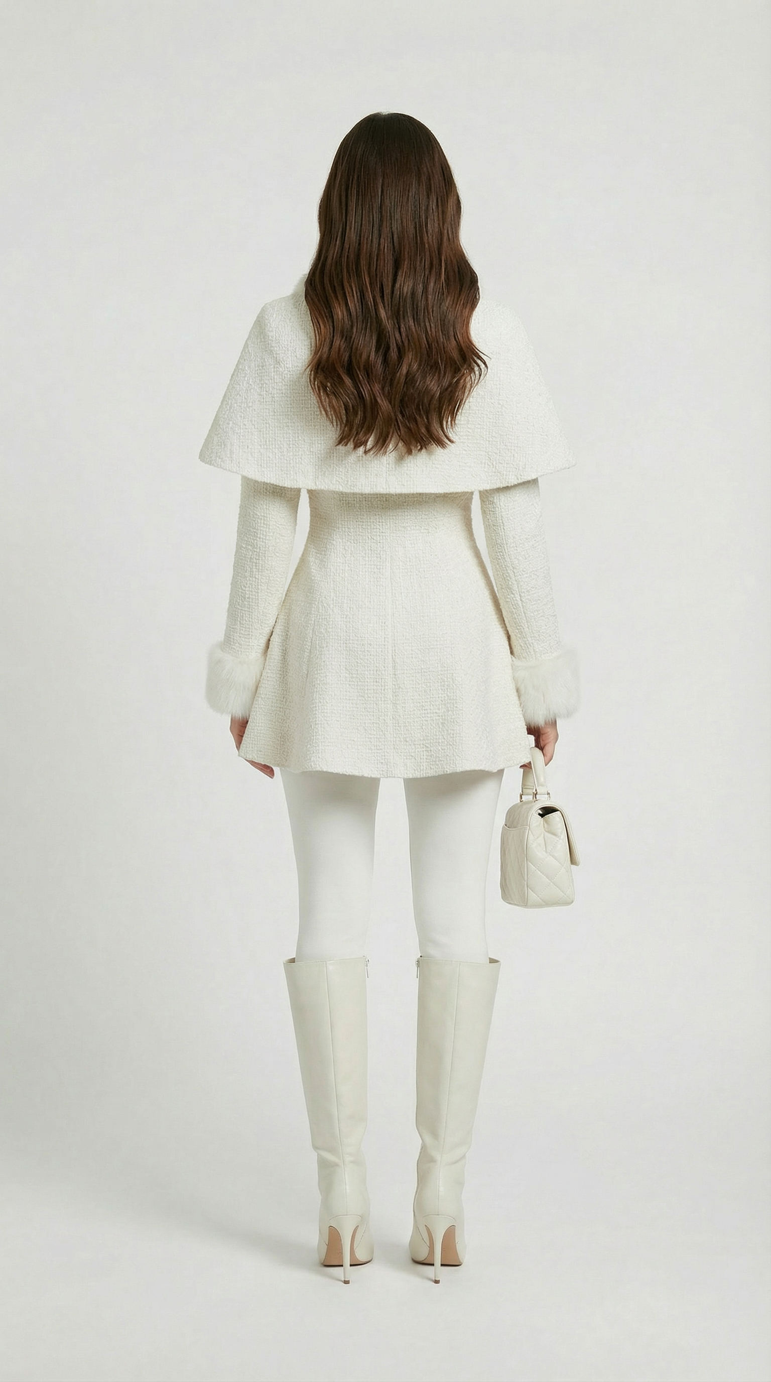 Umber - 2 Piece Coat with Bow Collar