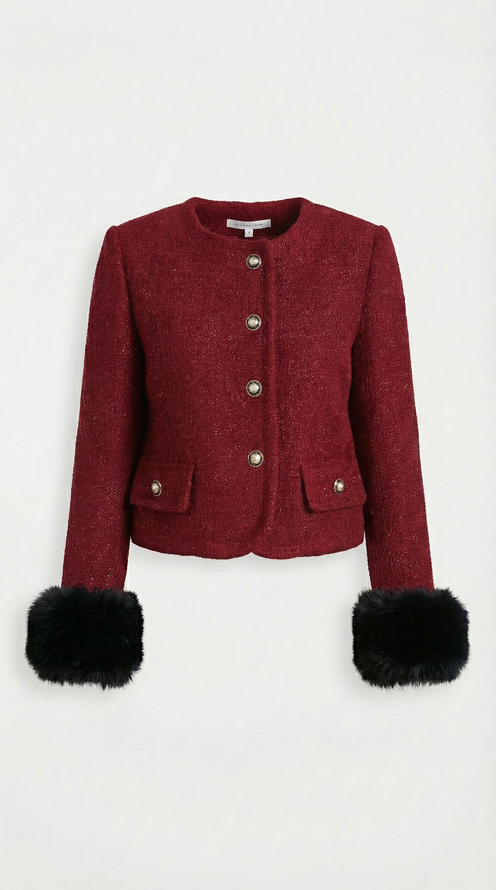 Moraine - Red Stylish Jacket and Half Skirt Set