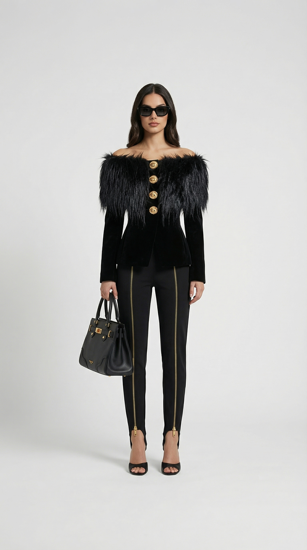 Rune - Refined Long Sleeve Fur Jacket