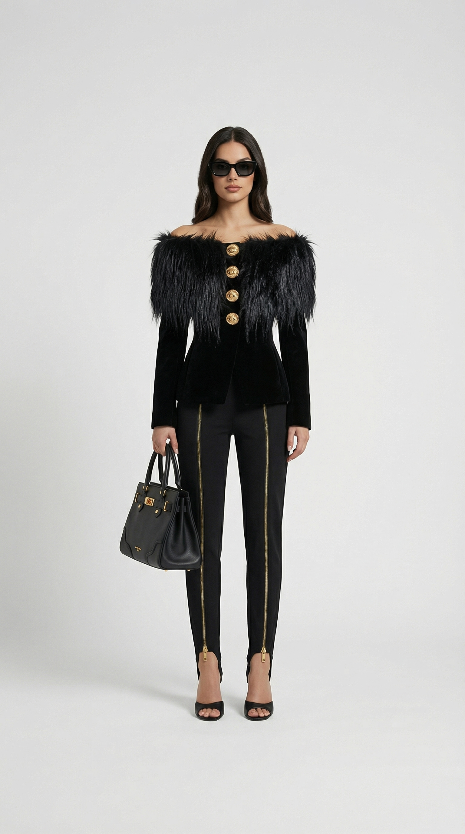 Rune - Refined Long Sleeve Fur Jacket