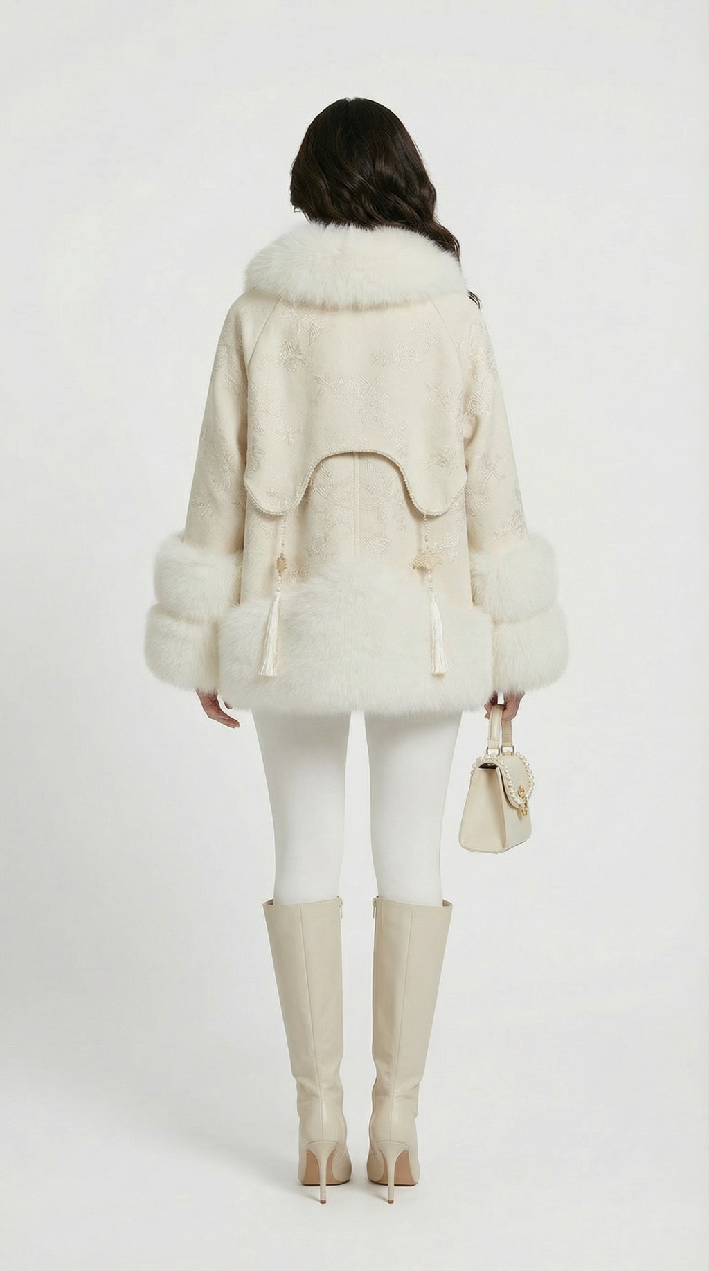 Aeris - Vegan Fox Fur and Down Jacket