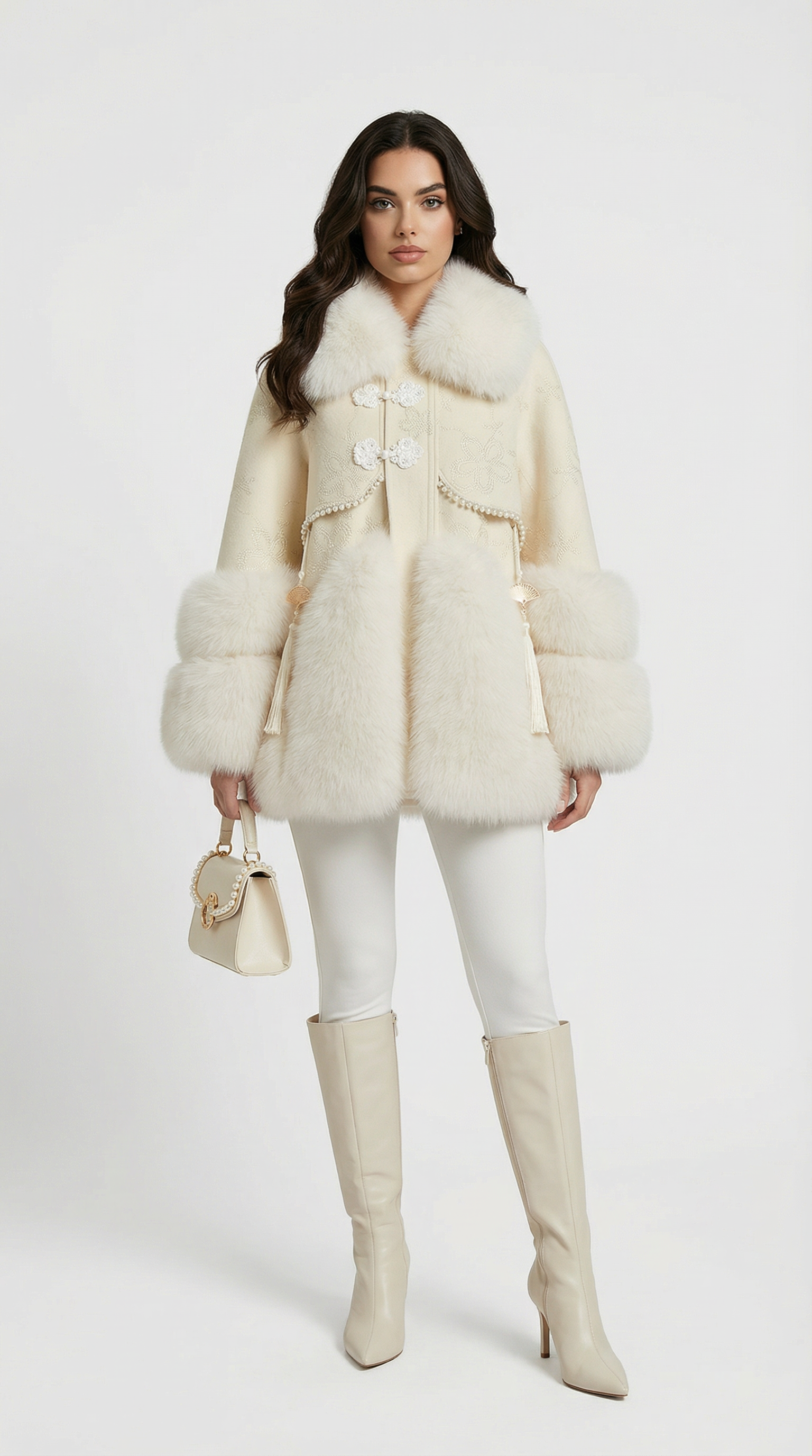 Aeris - Vegan Fox Fur and Down Jacket