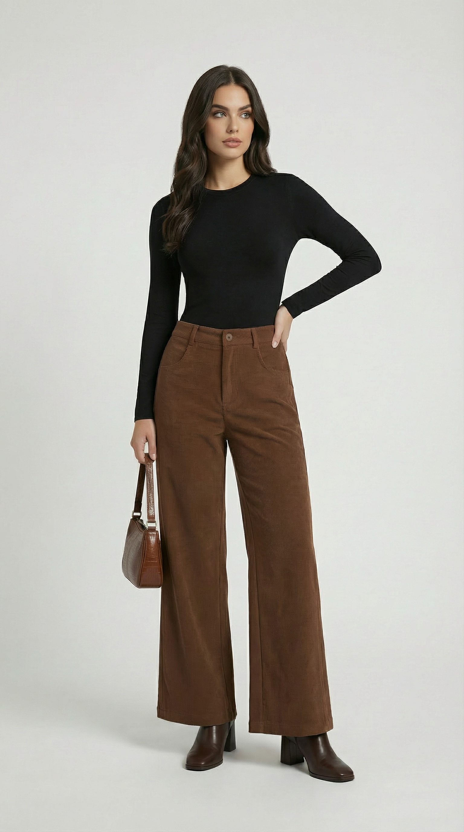 Ember - Vintage Relaxed Drape Straight Casual Pants