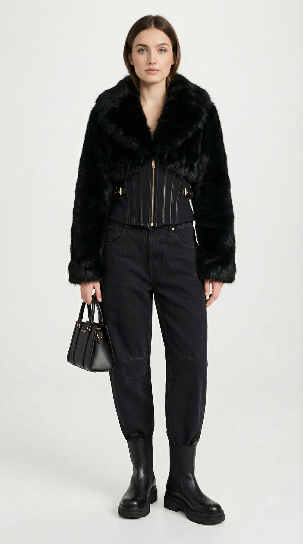 Flores - Fusion Long Sleeve Fur Jacket