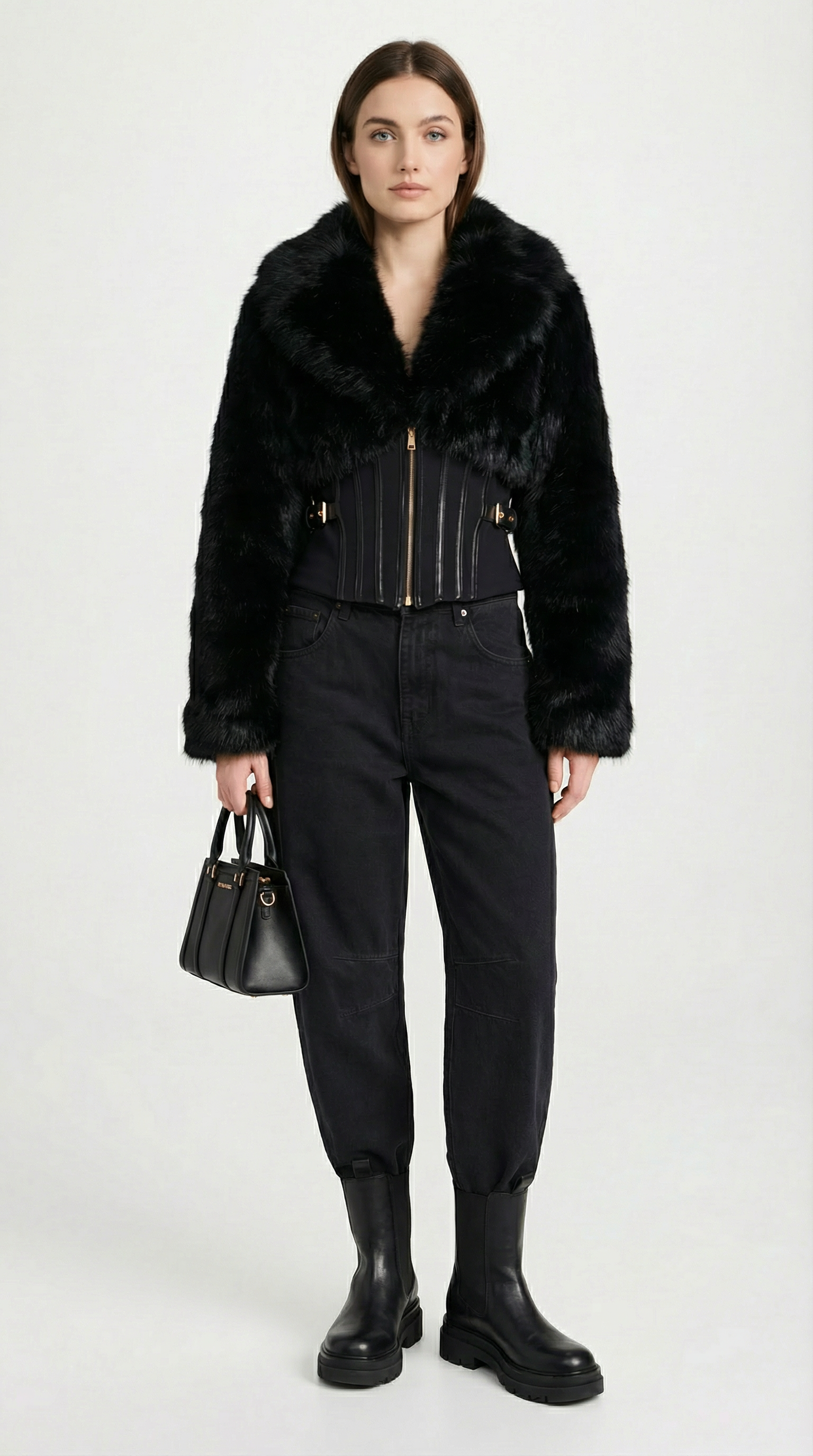 Flores - Fusion Long Sleeve Fur Jacket