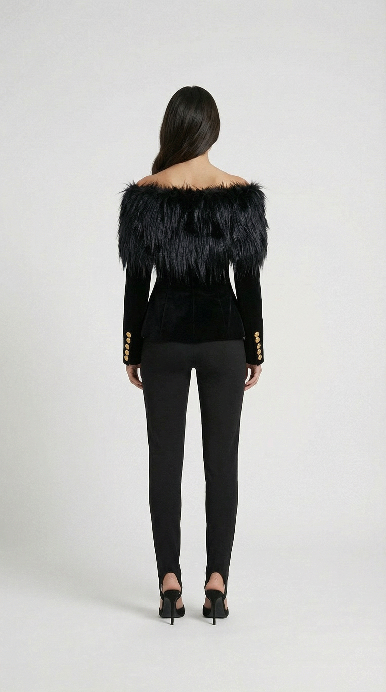 Rune - Refined Long Sleeve Fur Jacket