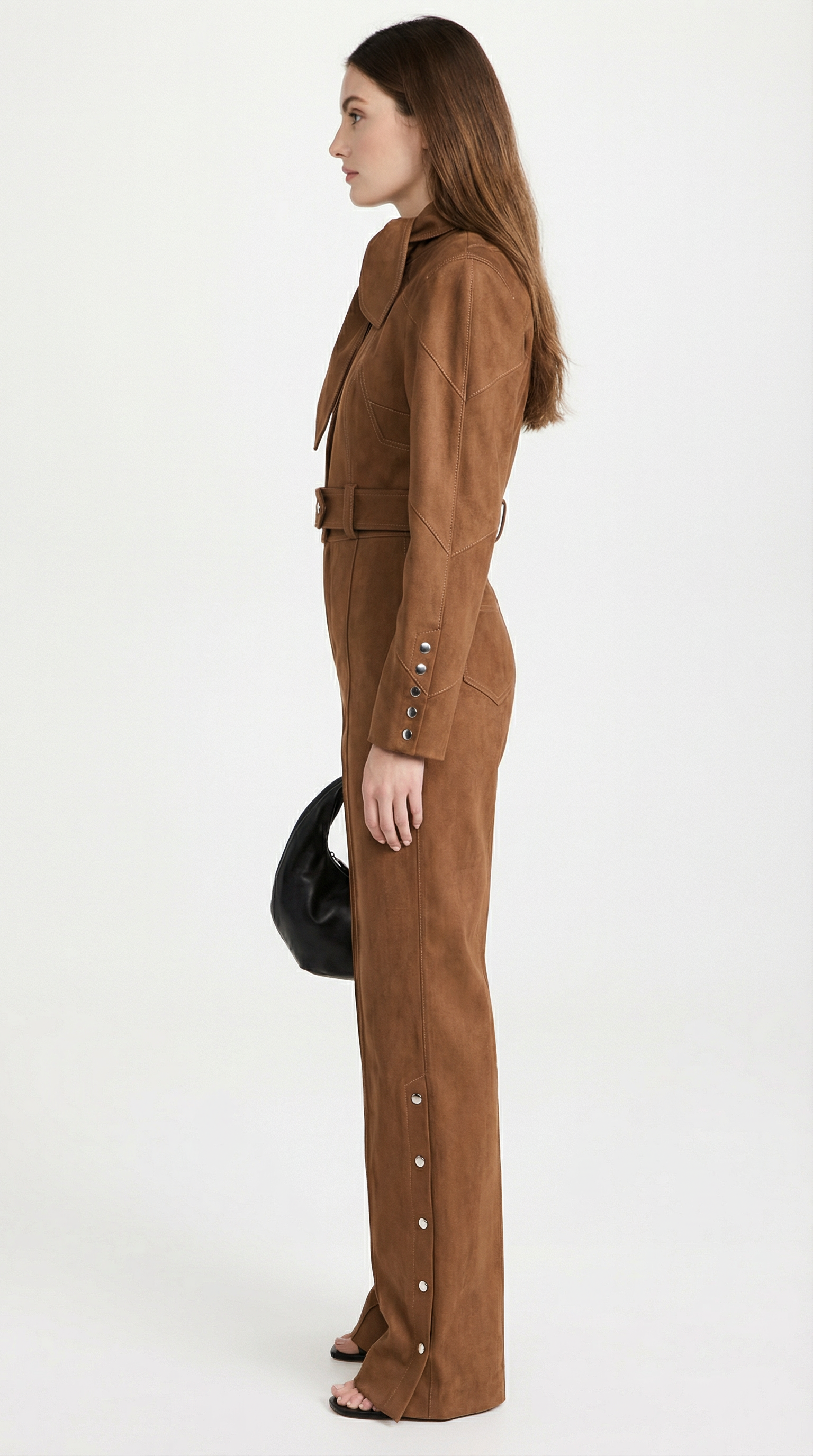 Ephira - Cropped jacket and High-Waist Elongated Trousers Set
