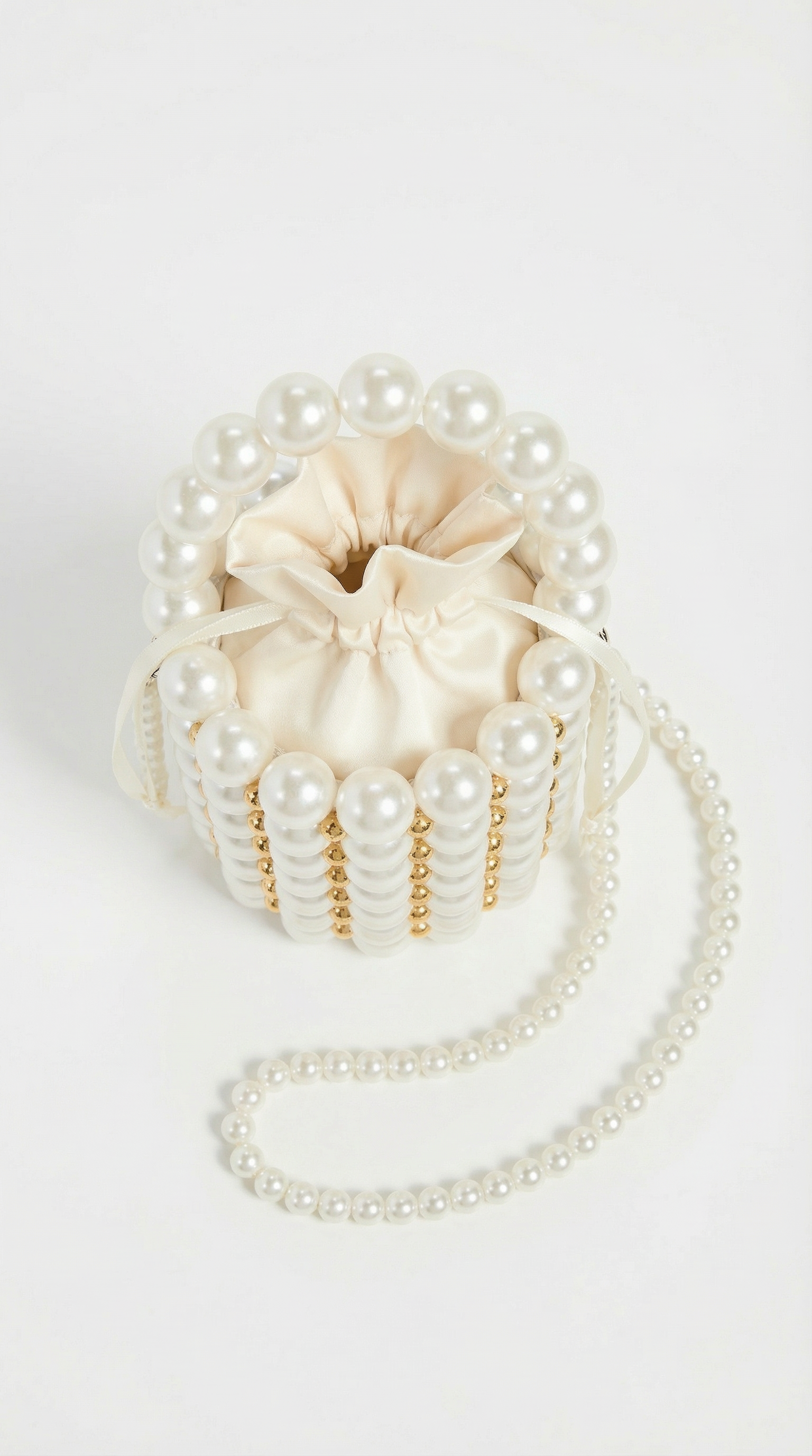 Ora - Handmade Pearl Shoulder Tote Bag