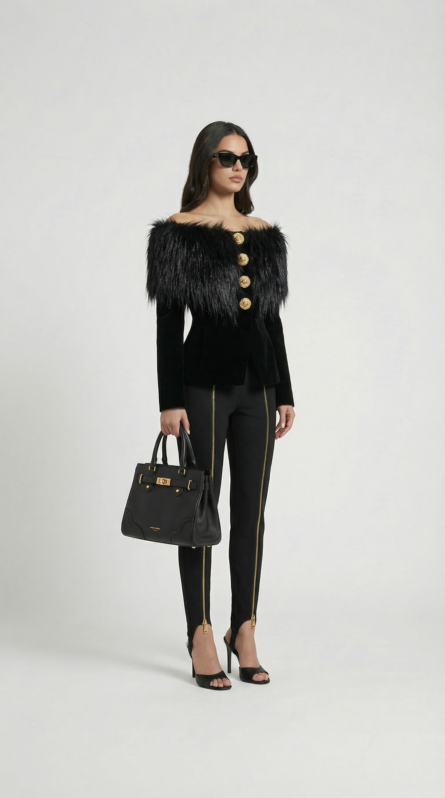 Rune - Refined Long Sleeve Fur Jacket