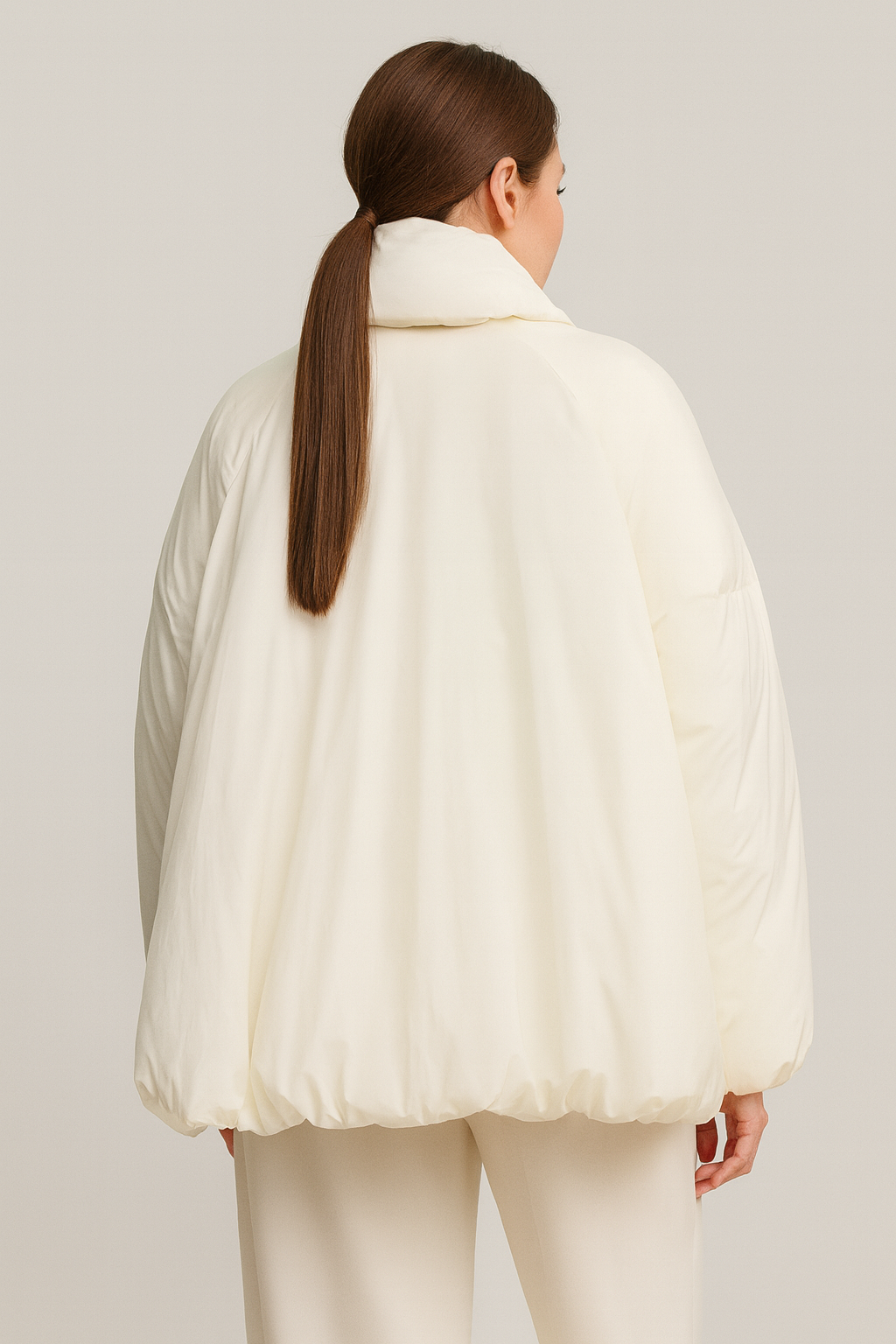 Ardenne - Loose Fit Down Jacket with Long Sleeves