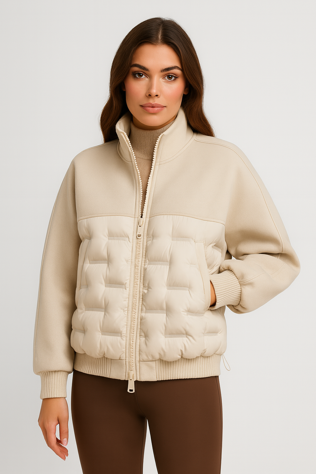 Eclisse - Hybrid Natural Wool and Down Quilt Jacket