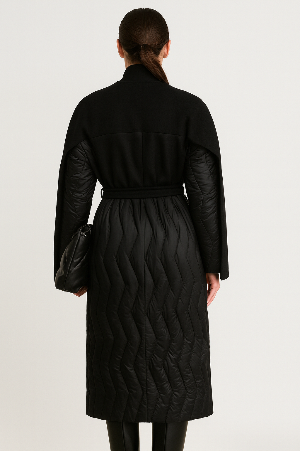 Glacielle - Fusion Technical Quilt Coat with Down Filling and Wool Yoke