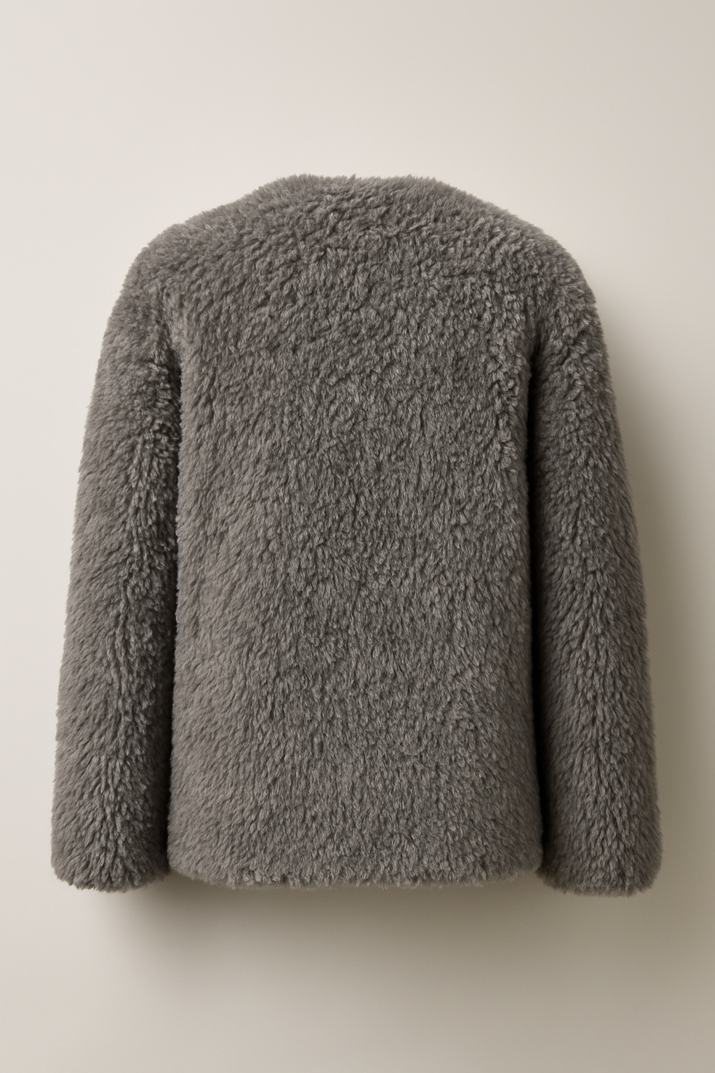 Ophira - Long Fur Coat with Leather Button Straps