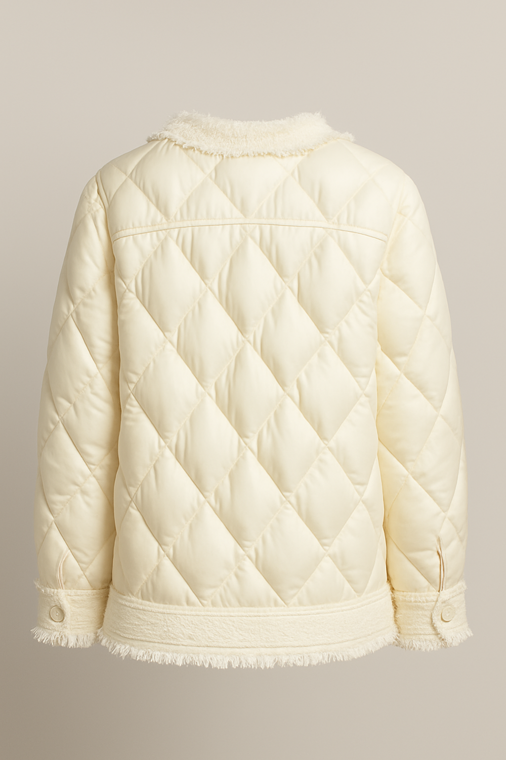 Maravel - Down Puffer Jacket Decorated with Pearls