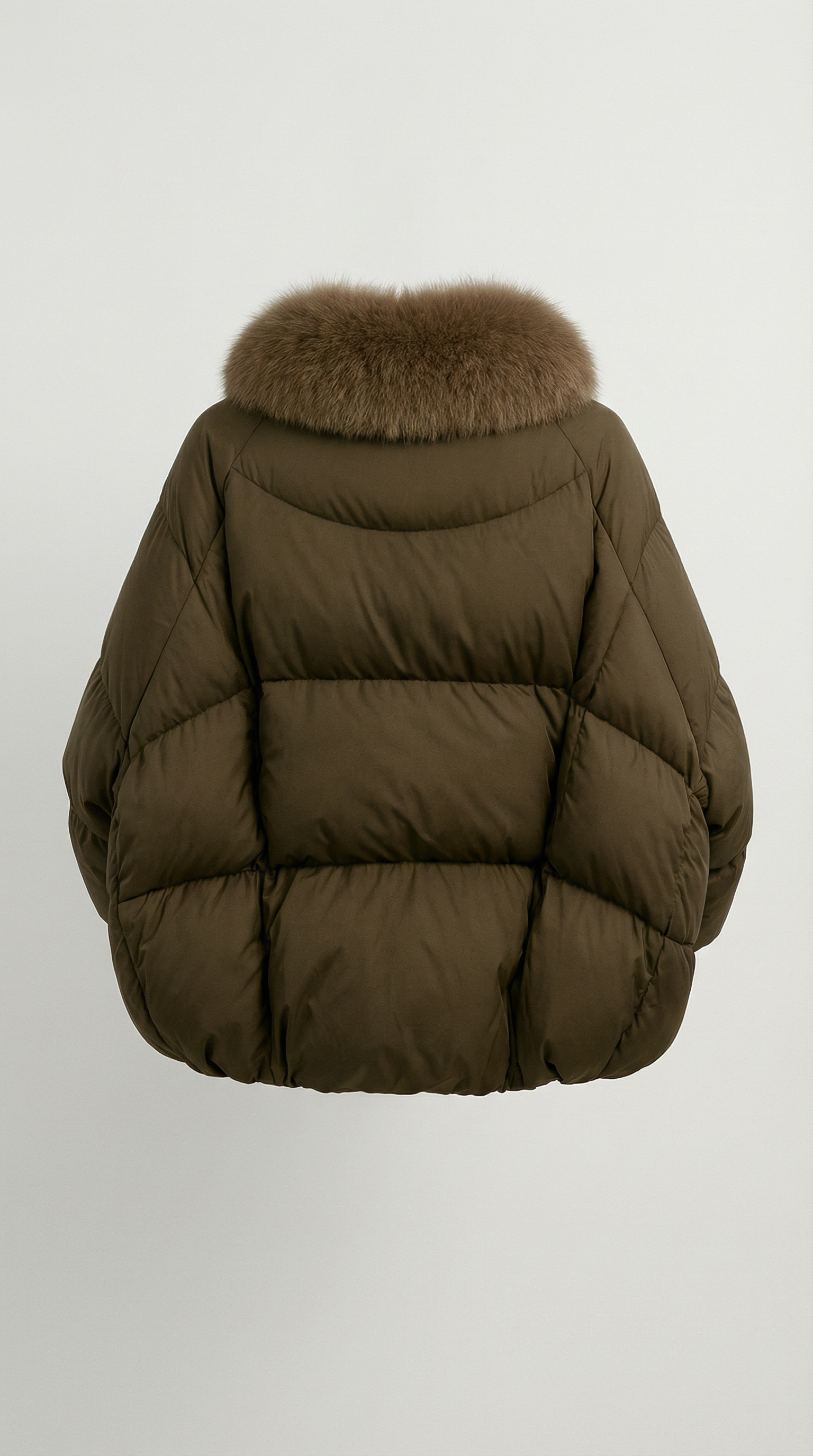 Plume - Puffer Jacket with Premium Goose Down and Natural Fox Fur Collar