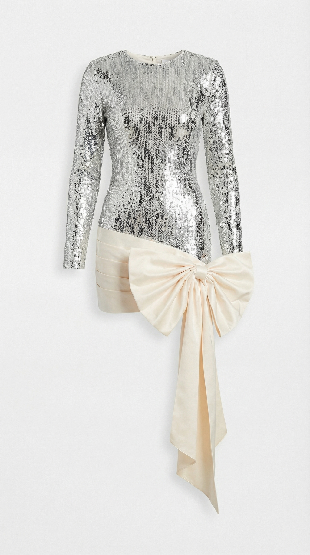 Lanne - Glossy Dress with Oversized Bow