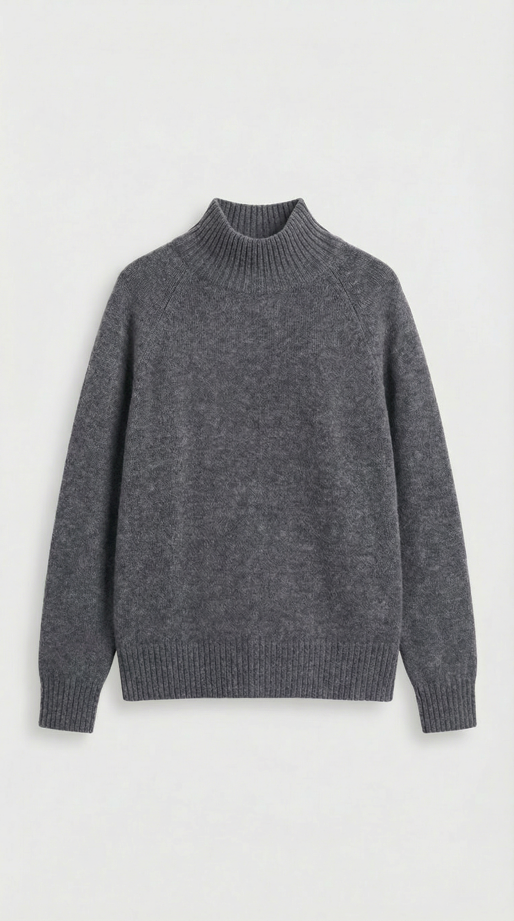 Vilo - 100% Wool Set with Thick Sweater and Wide Pants Grey