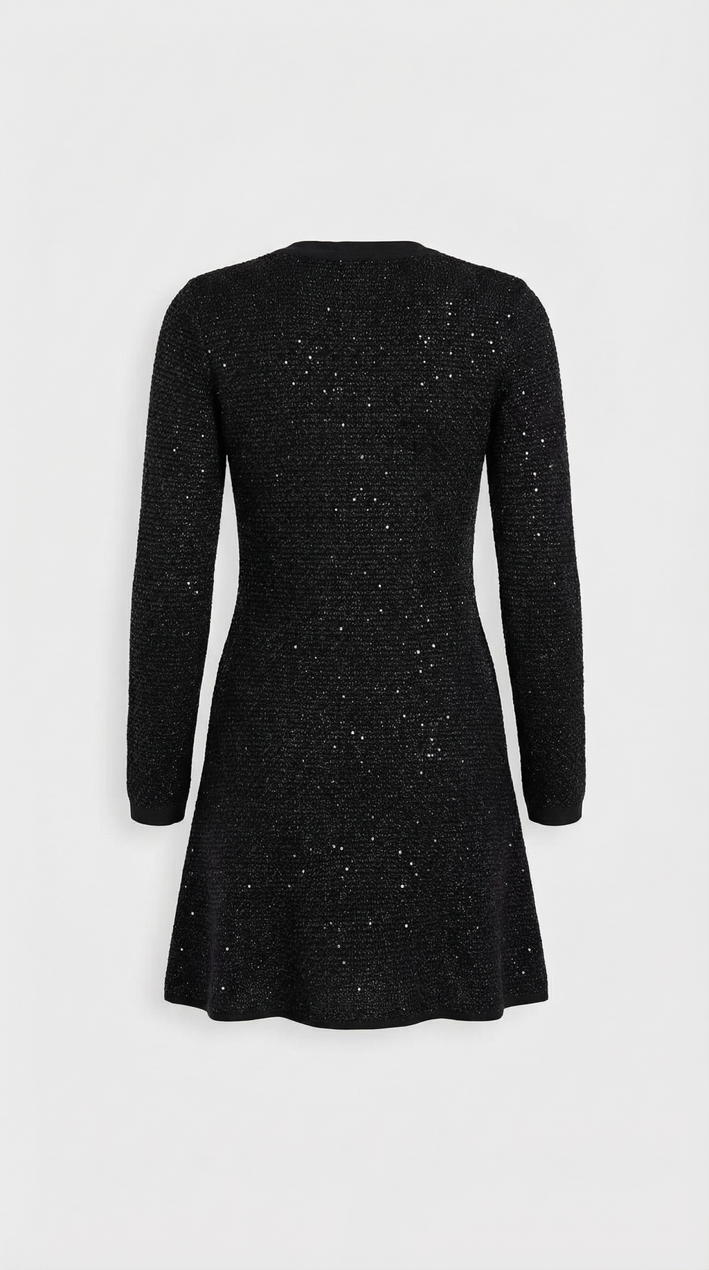 Glaven - Long Sleeve Slim Short Dress with Stylish Bow Accents