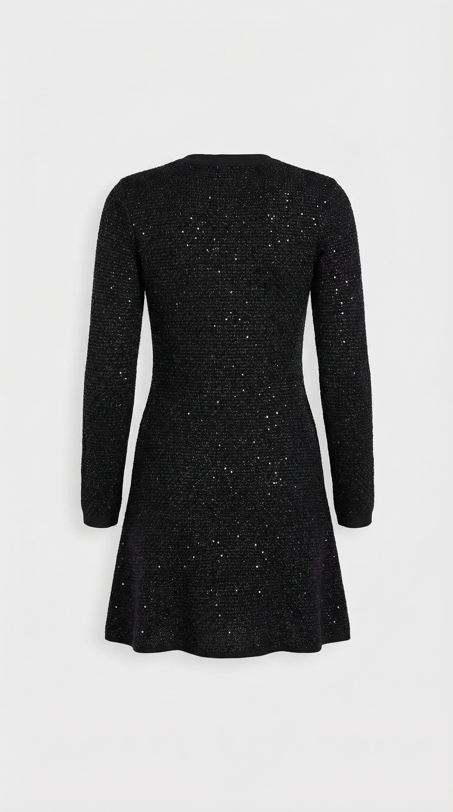 Glaven - Long Sleeve Slim Short Dress with Stylish Bow Accents