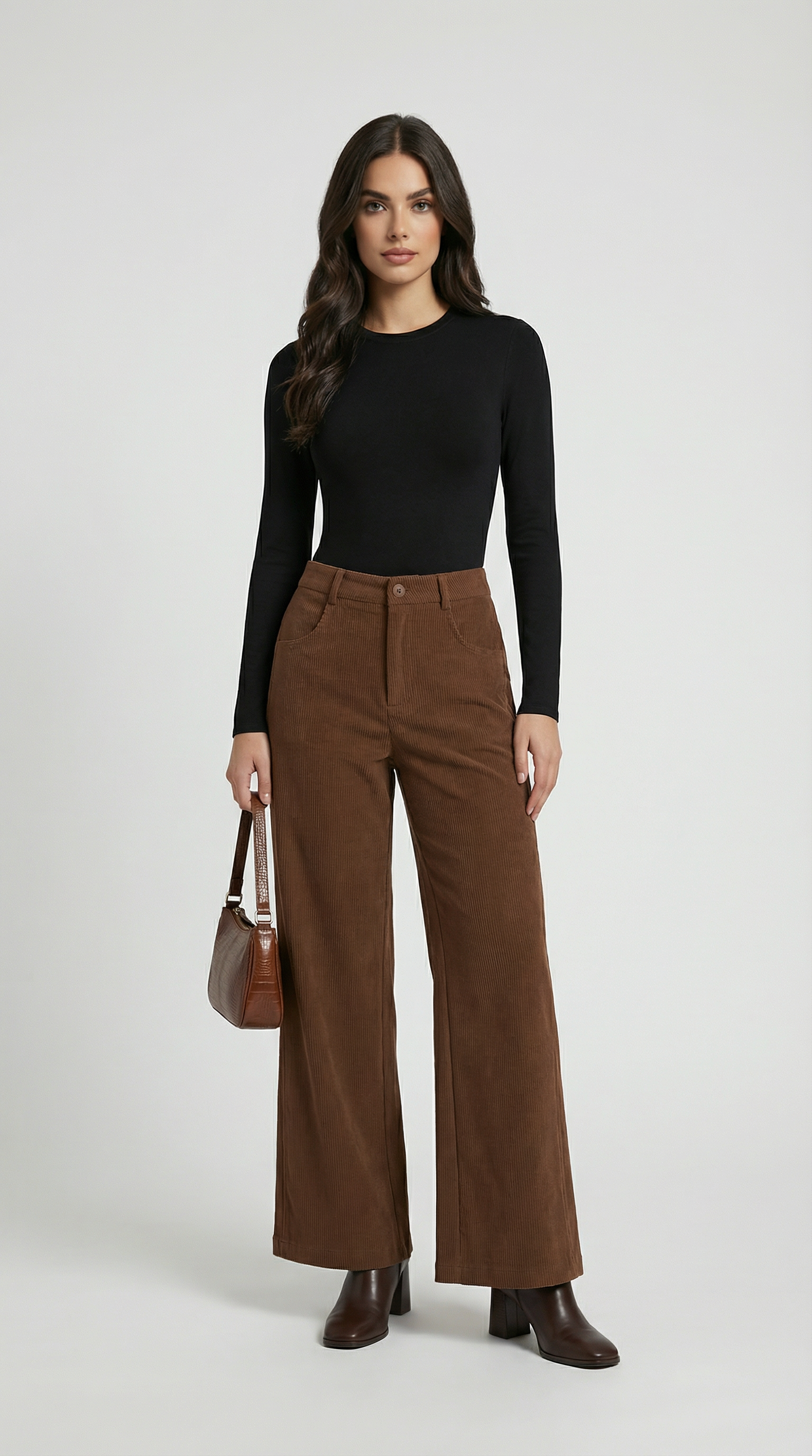 Ember - Vintage Relaxed Drape Straight Casual Pants