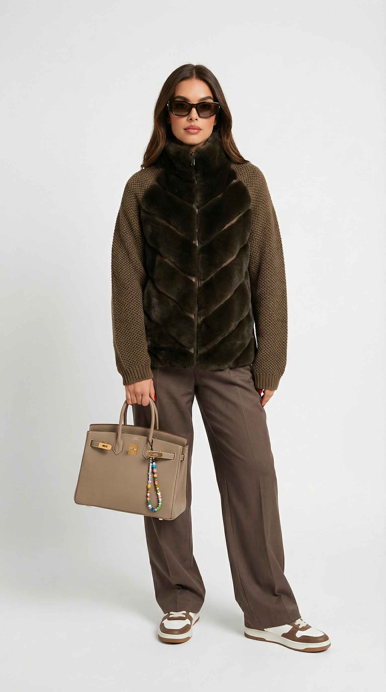 Brumal - Vegan Fur Patchwork Jacket