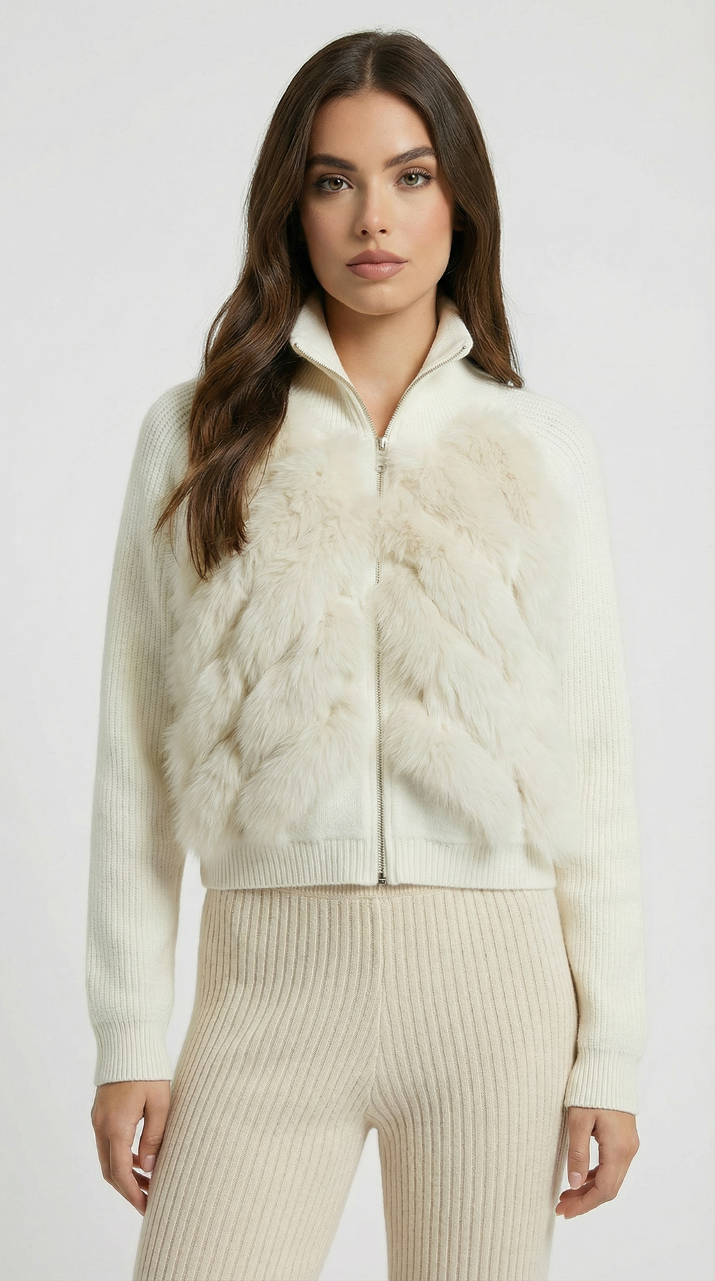 Glase - Loose Fox Fur Sweater