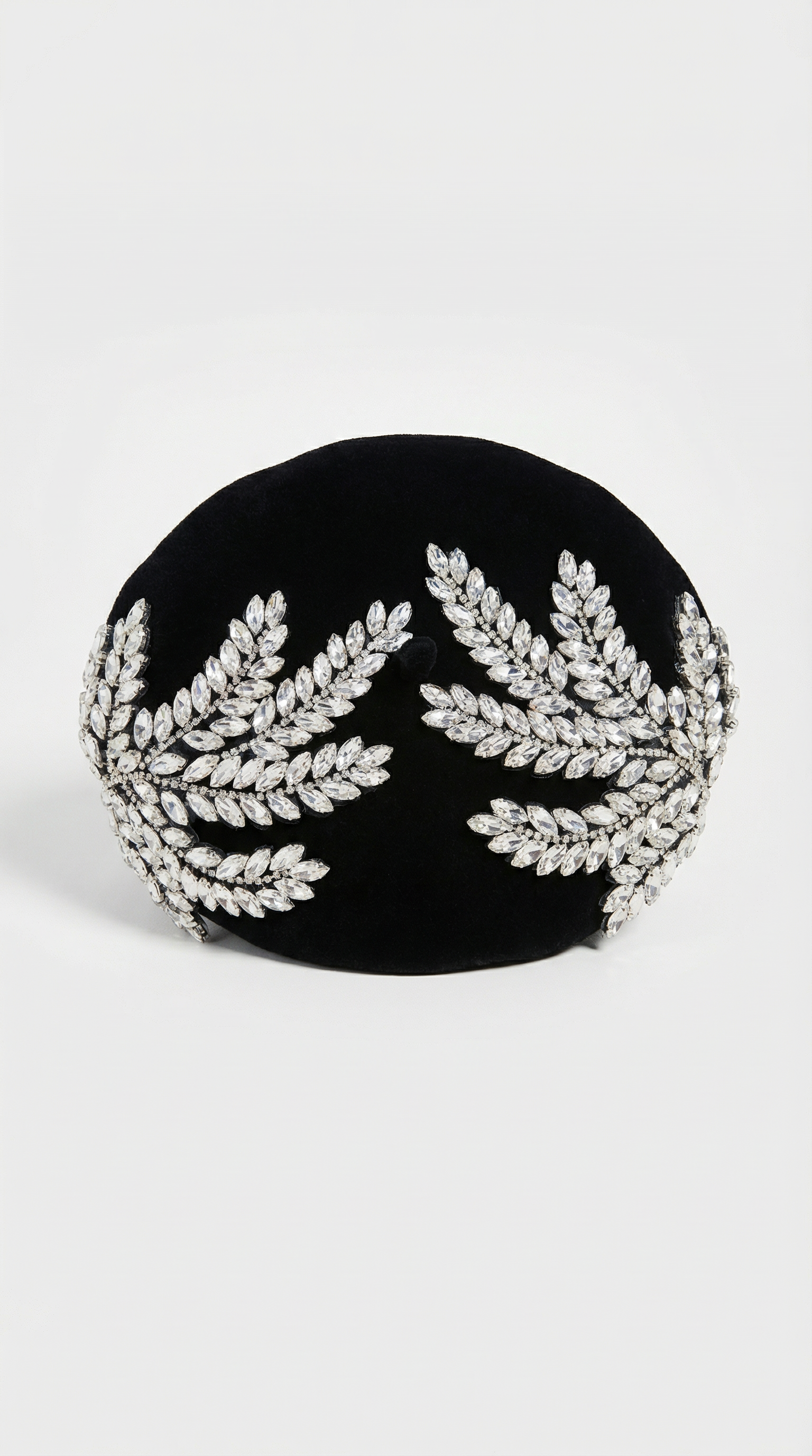 Ravi - Woolen Beret with Stone Encrusted Elements