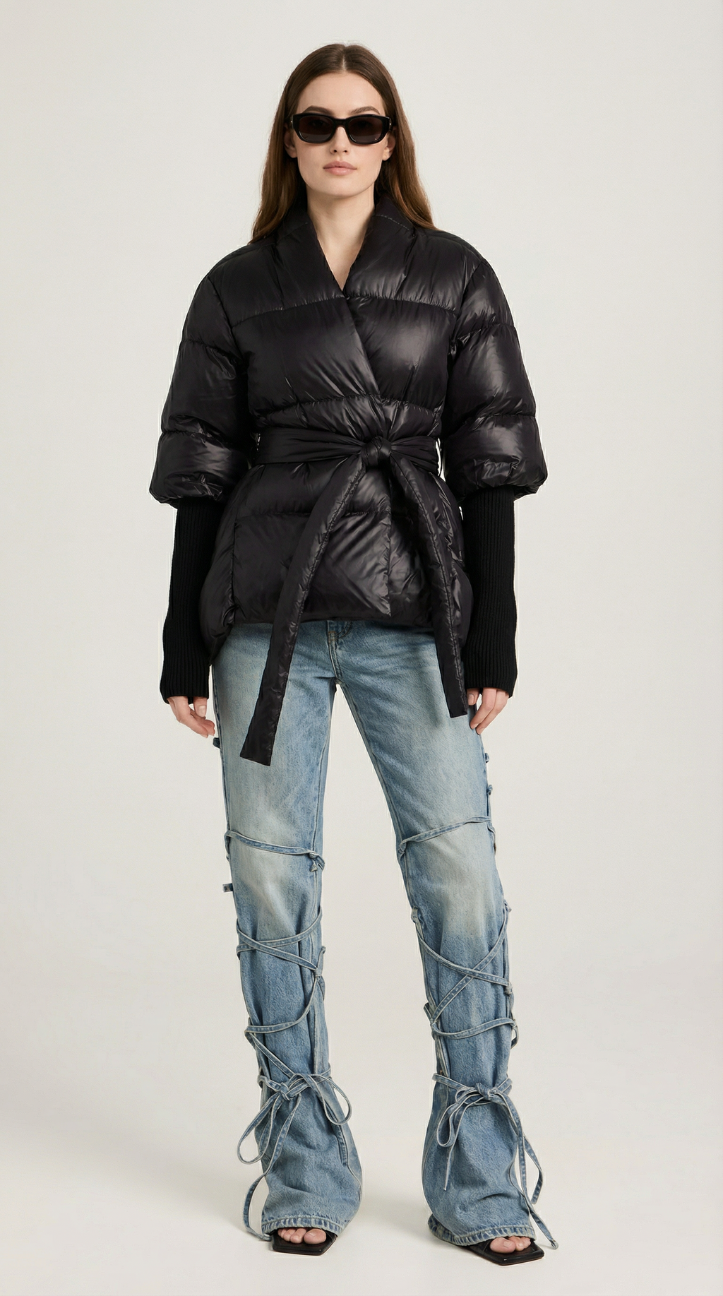 Gloria - Sculpted Down Wrap Jacket