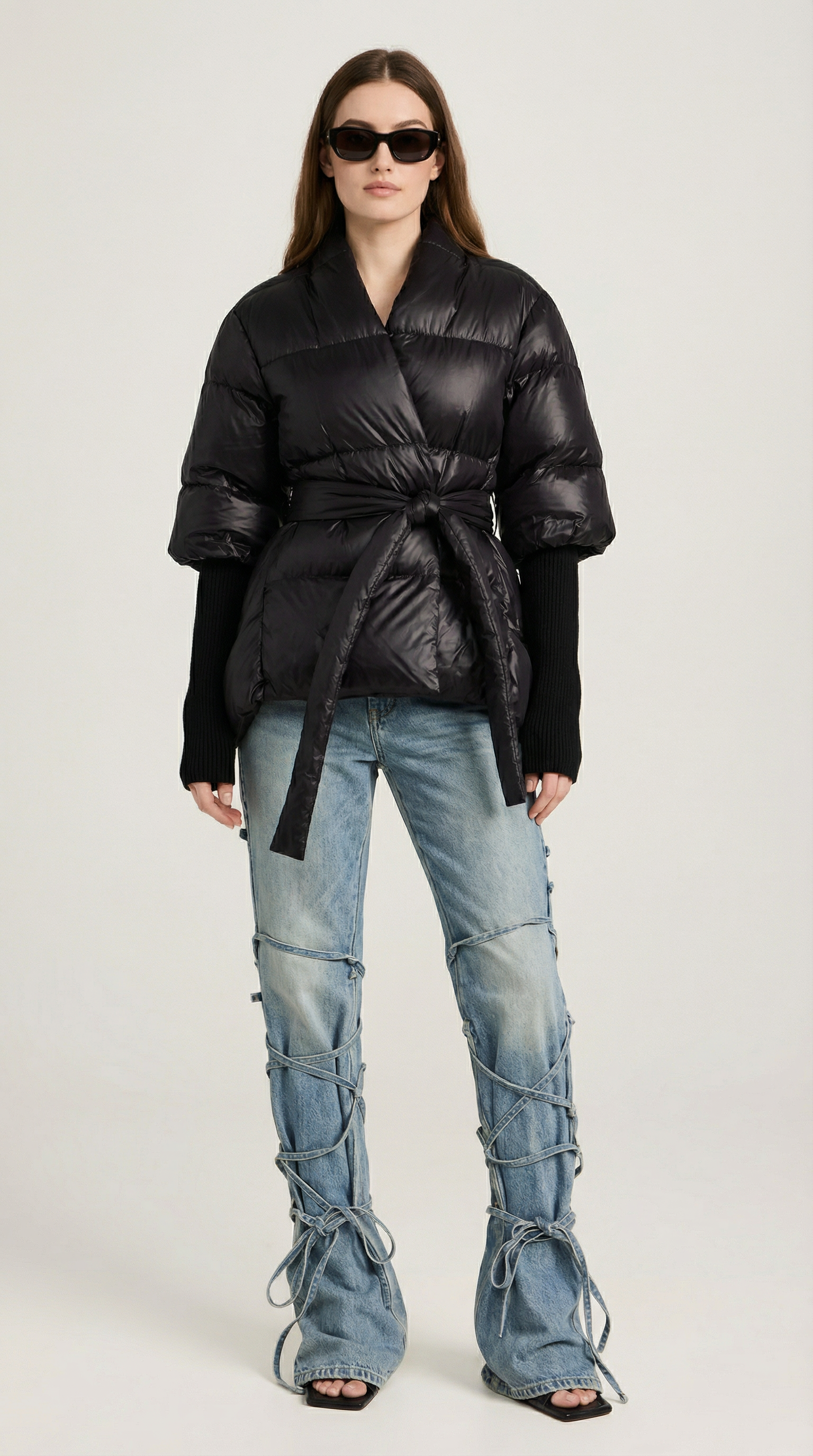 Gloria - Sculpted Down Wrap Jacket